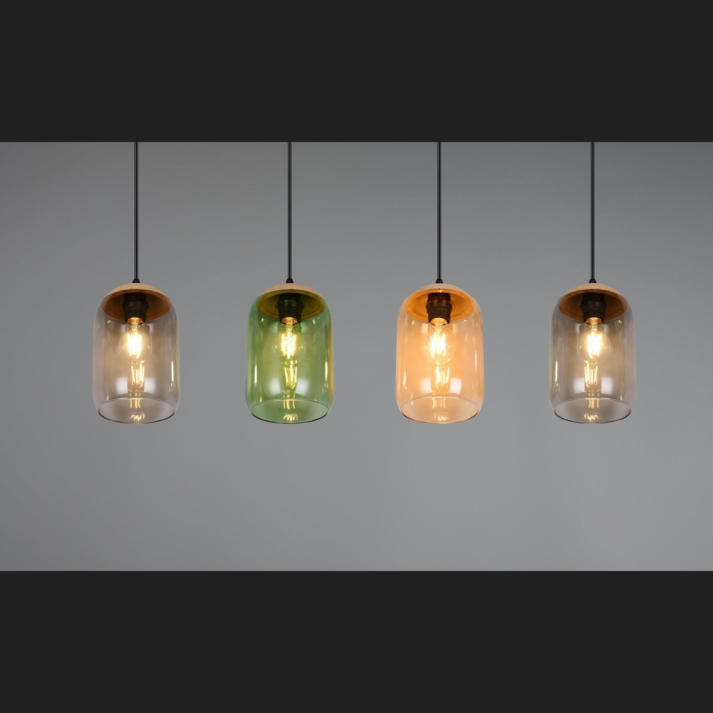 Cork - Pendant - Smoke - Trio - 364600417
