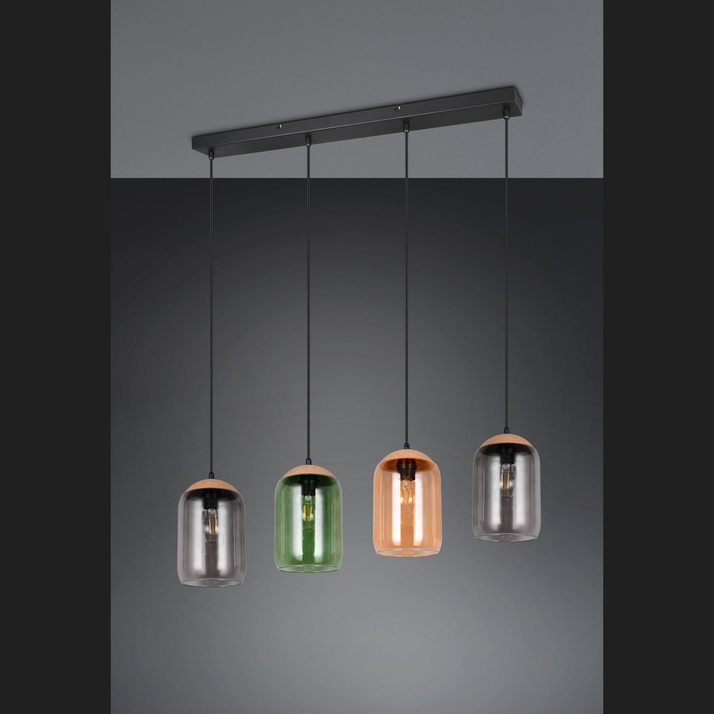 Cork - Pendant - Smoke - Trio - 364600417