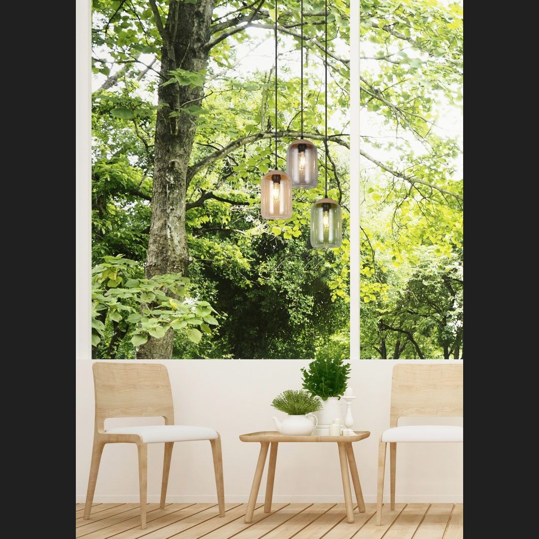 Cork - Pendant - Smoke - Trio - 364630317