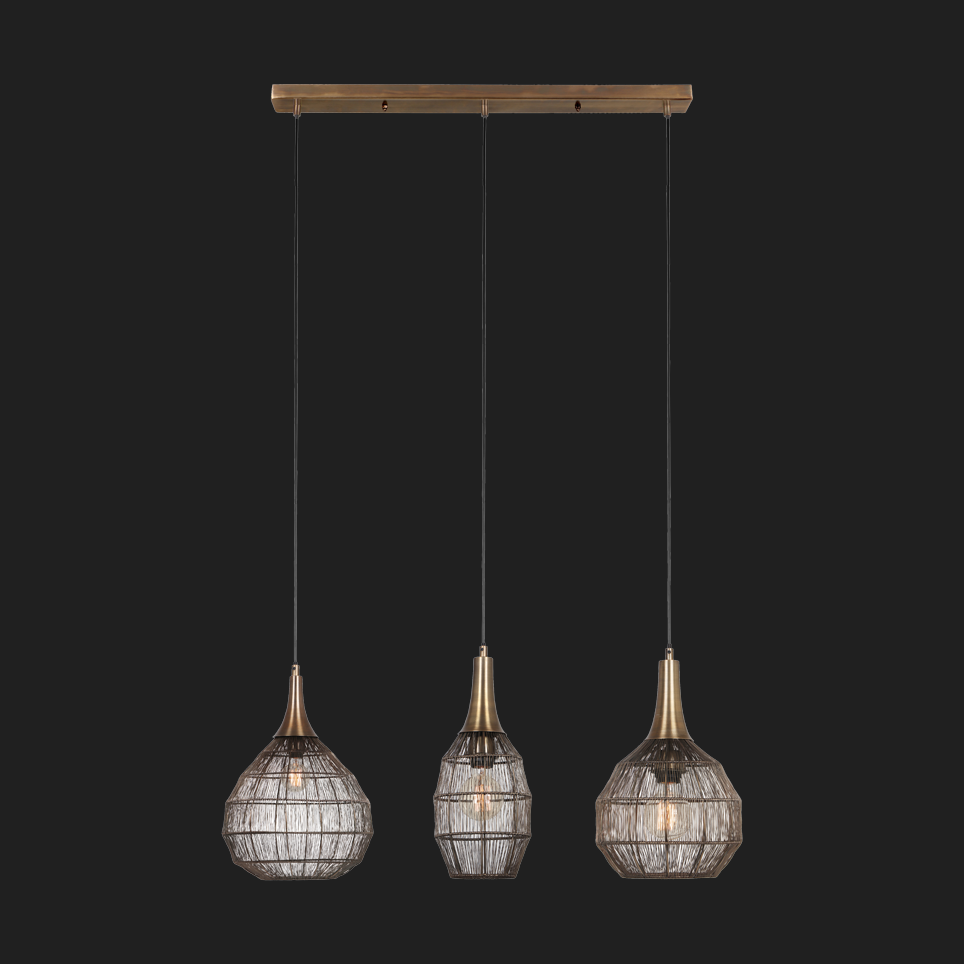 Soraya - Pendant - Antique Brass - Trio - 365400304