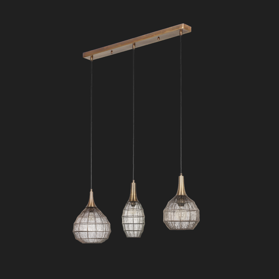 Soraya - Pendant - Antique Brass - Trio - 365400304