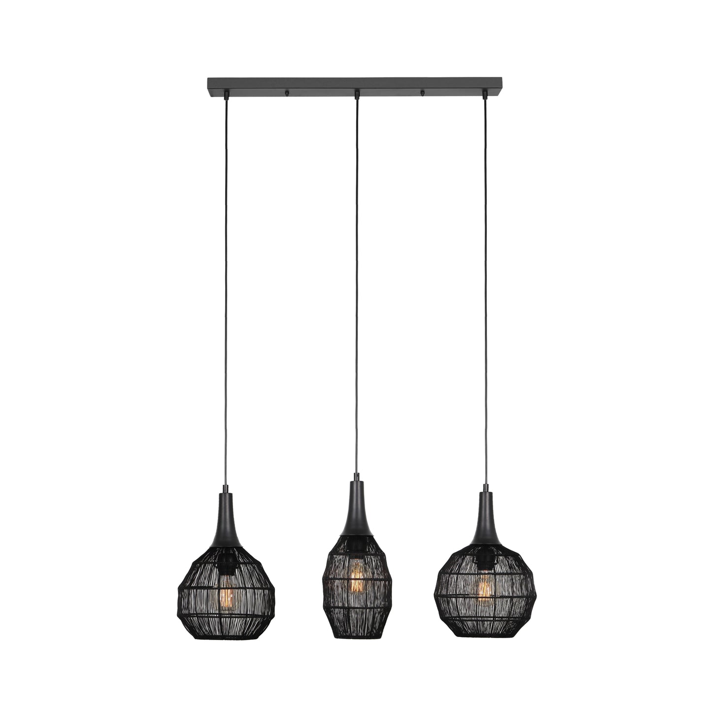 Soraya - Pendant - Black Matt - Trio - 365400332