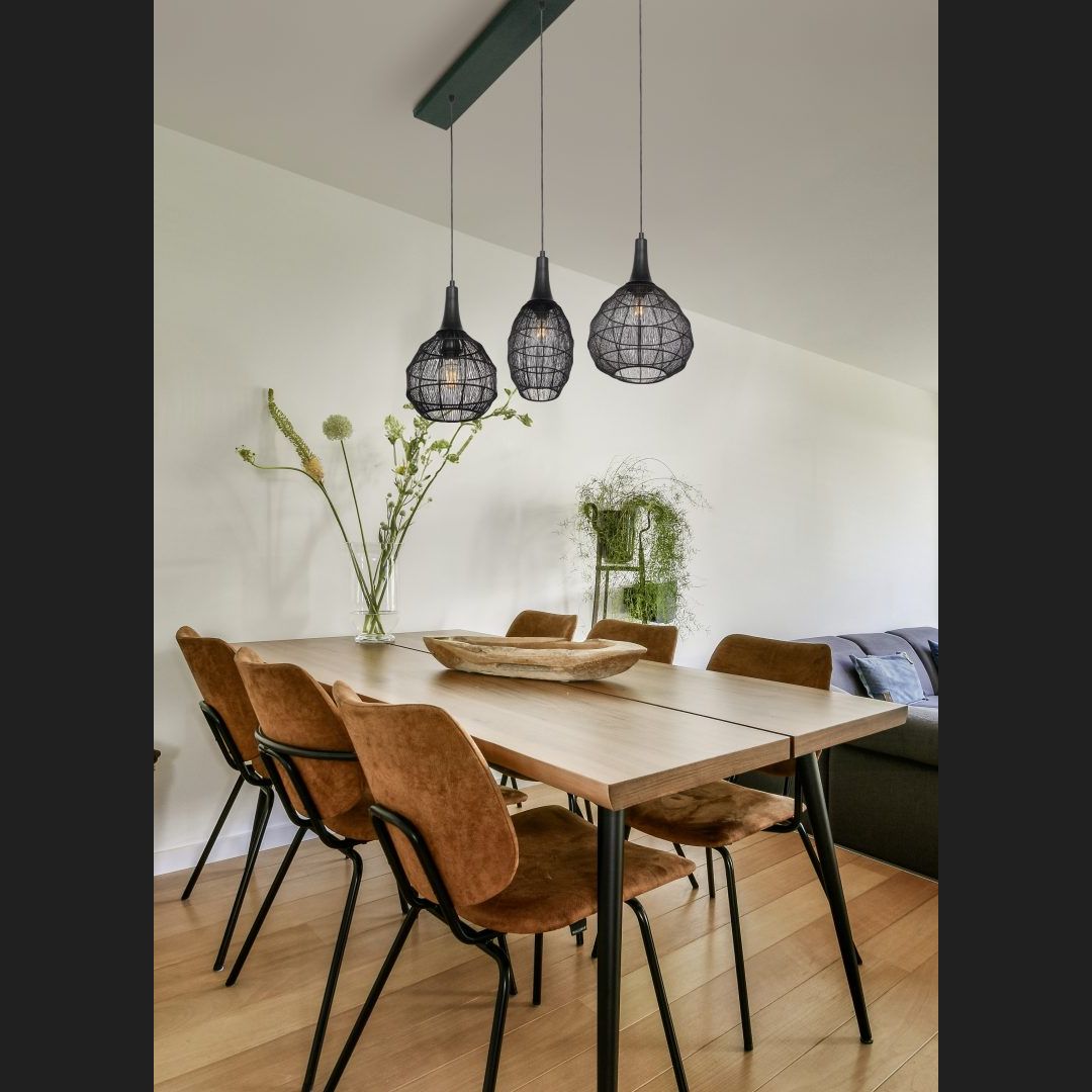 Soraya - Pendant - Black Matt - Trio - 365400332