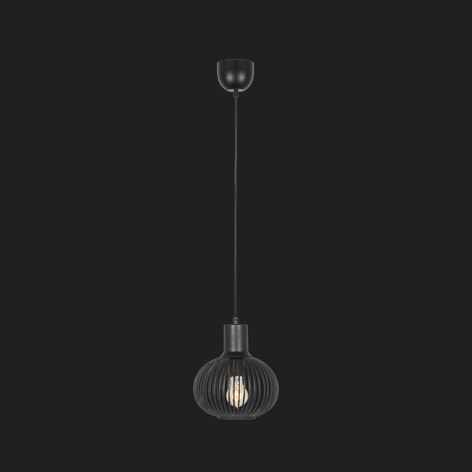 Gila - Pendant - Black Matt - Trio - 365700132