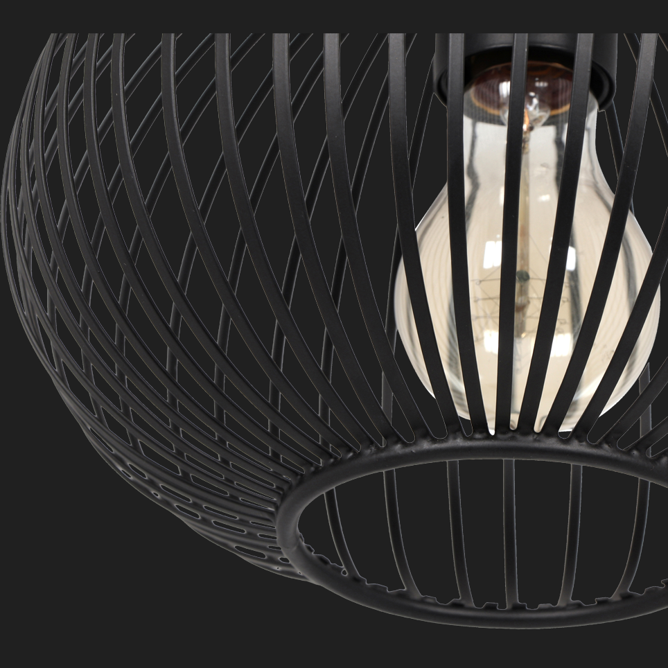 Gila - Pendant - Black Matt - Trio - 365700132