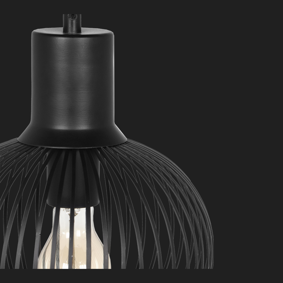 Gila - Pendant - Black Matt - Trio - 365700132