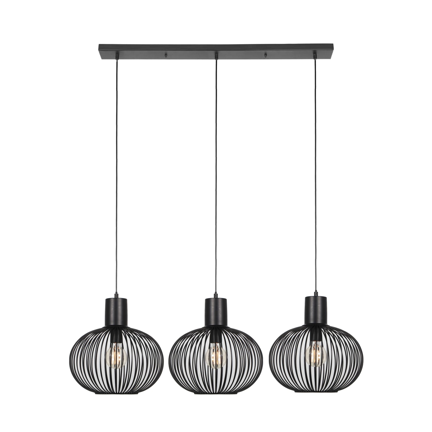 Gila - Pendant - Black Matt - Trio - 365700332