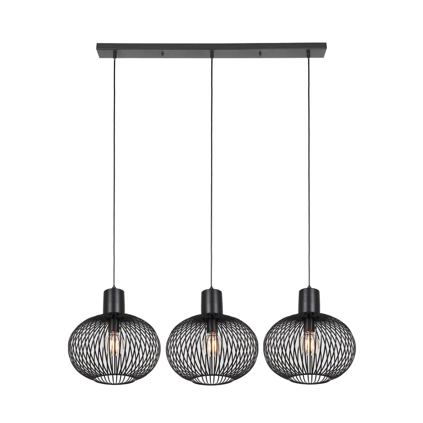 Gila - Pendant - Black Matt - Trio - 365700332
