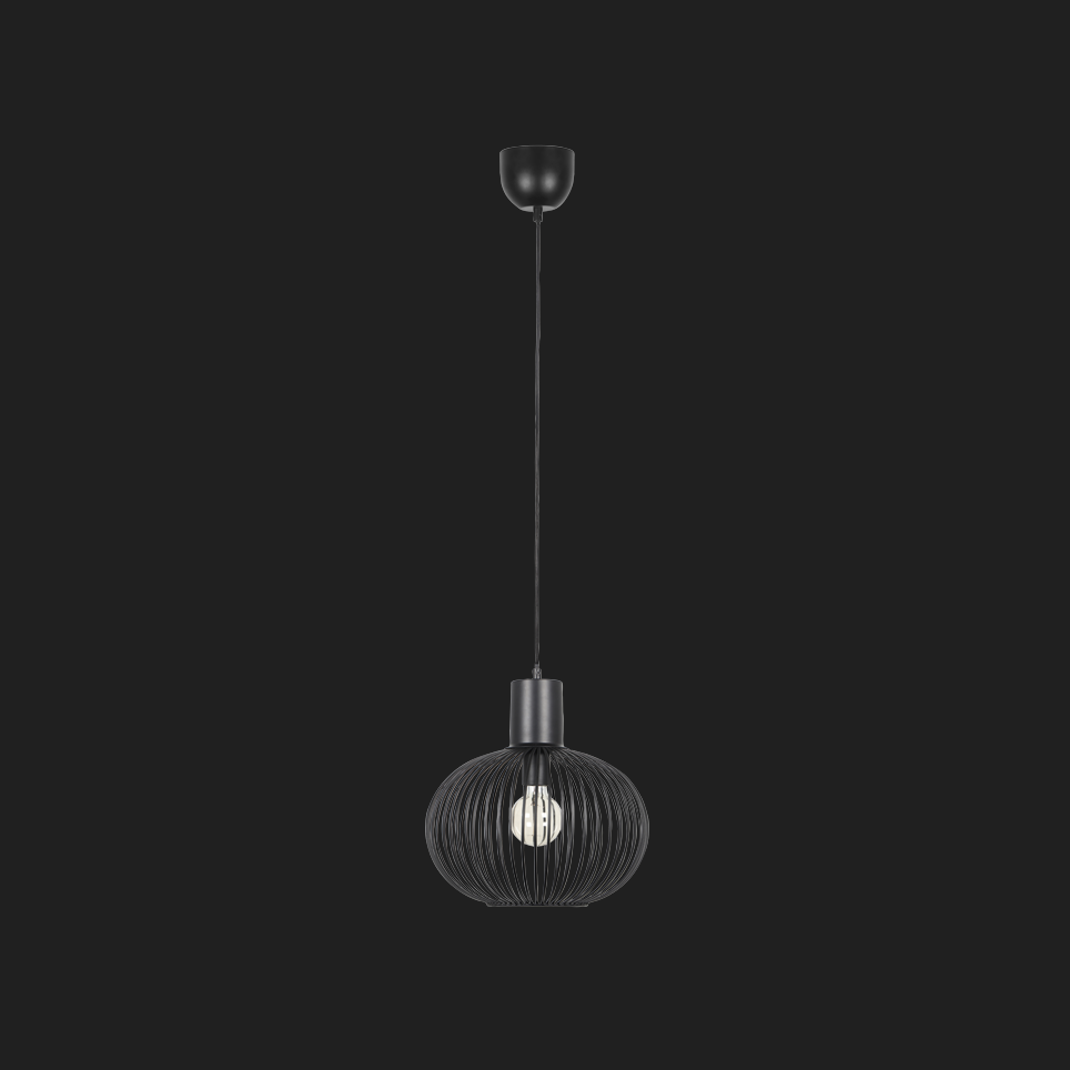 Gila - Pendant - Black Matt - Trio - 365790132