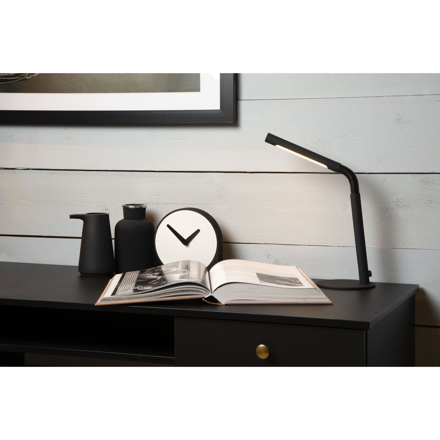 Lucide GILLY - Rechargeable Desk lamp - Battery pack/batteries - LED Dim. - 1x3W 2700K - Black