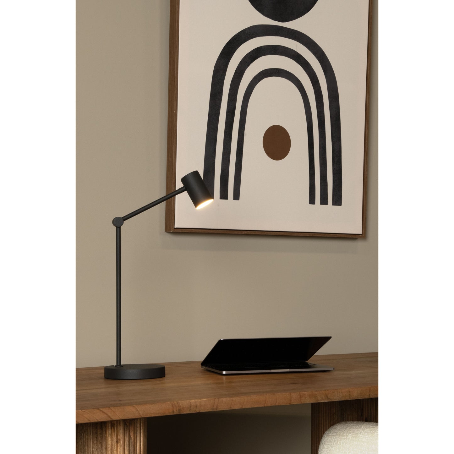 Lucide TIPIK - Rechargeable Table lamp - Battery pack/batteries - LED Dim. - 1x3W 2700K - 3 StepDim - Black