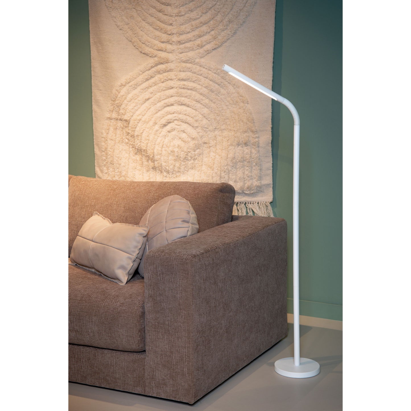 Lucide GILLY - Rechargeable Floor reading lamp - Battery pack/batteries - LED Dim. - 1x3W 2700K - White
