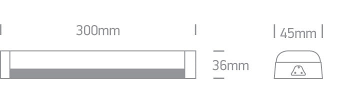 The 230V Solid Double LED Strip Aluminium + PC