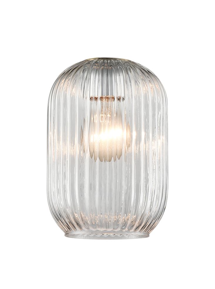 Ribbed Clear Glass 150mm