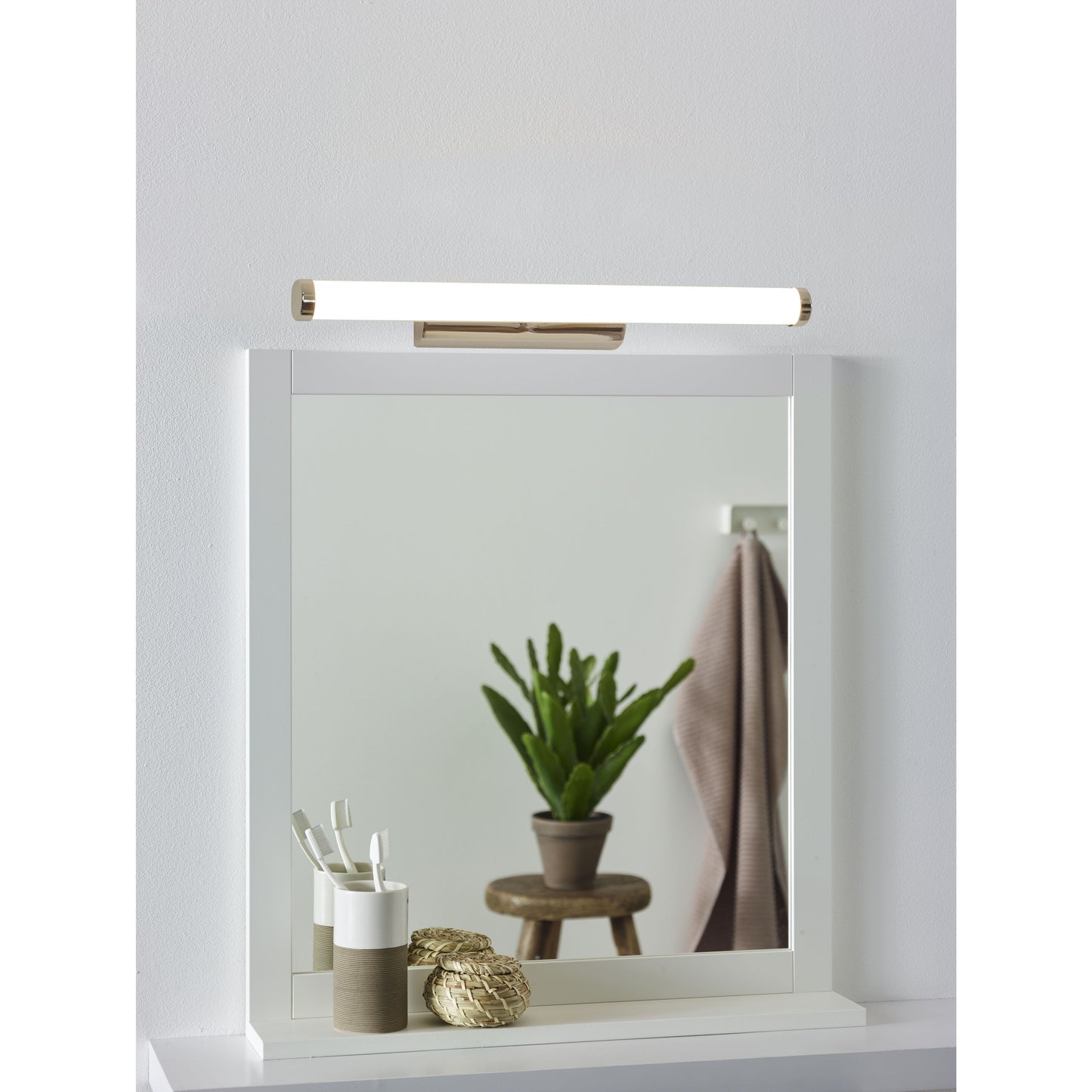 Lucide BELPA-LED - Mirror light Bathroom - LED - 1x7W 4000K - IP44 - Chrome