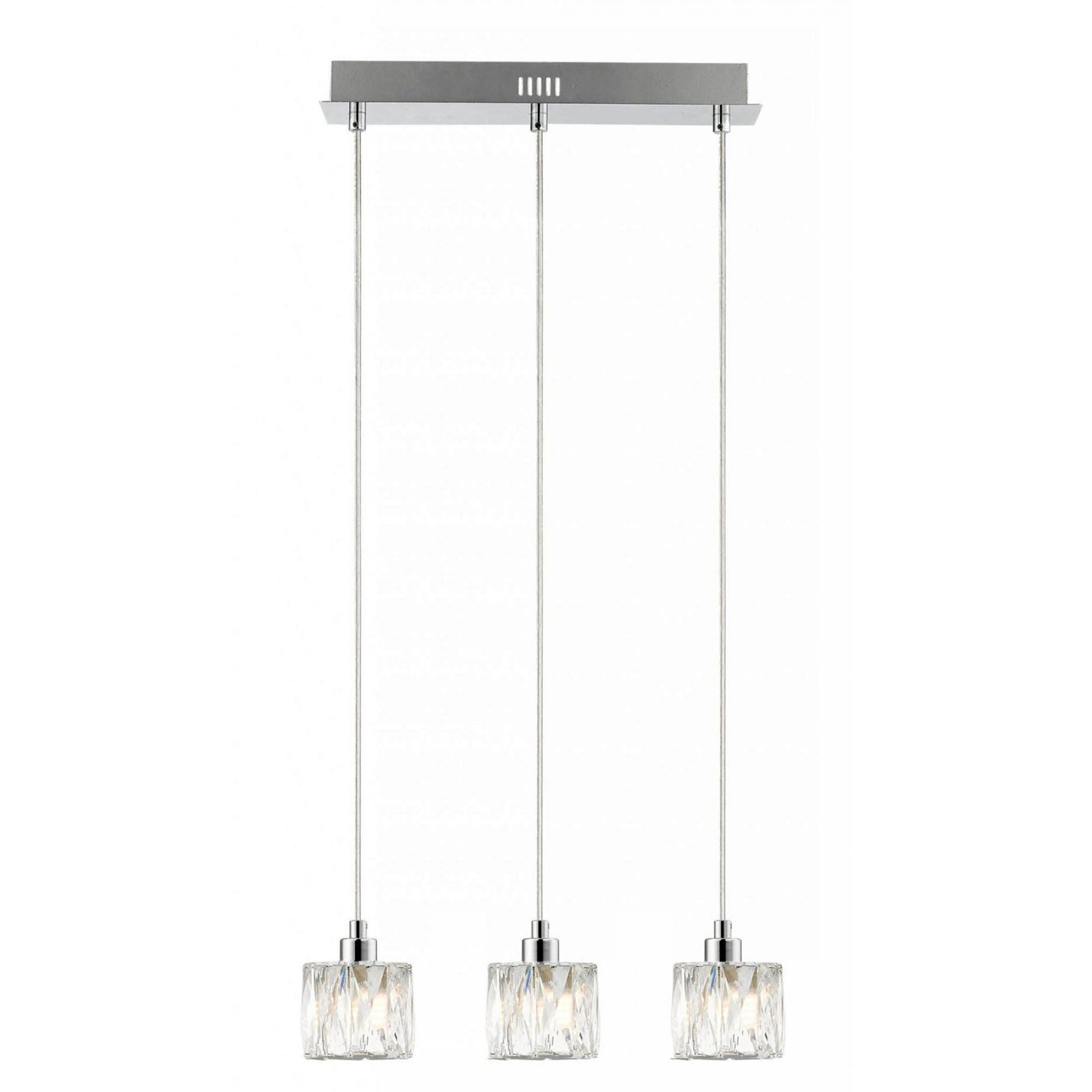 Aurora 3 Light Extra Small Crystal Pendant Bar