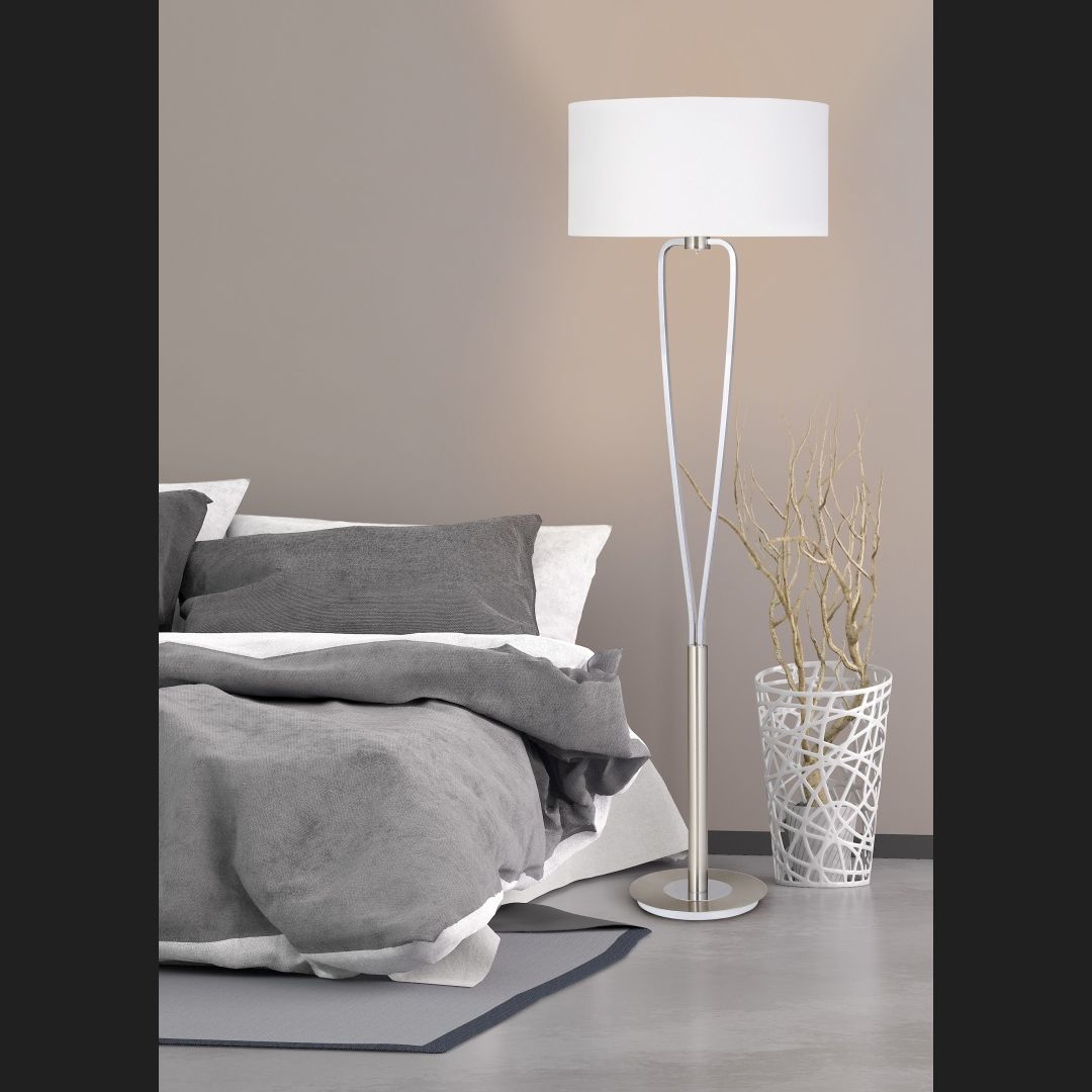 Paris Ii - Floor lamp - Nickel Matt - Trio