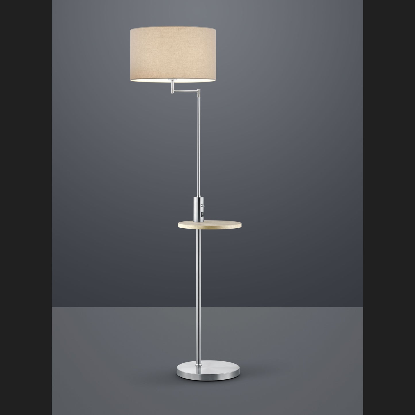 Claas - Floor lamp - Grey - Trio