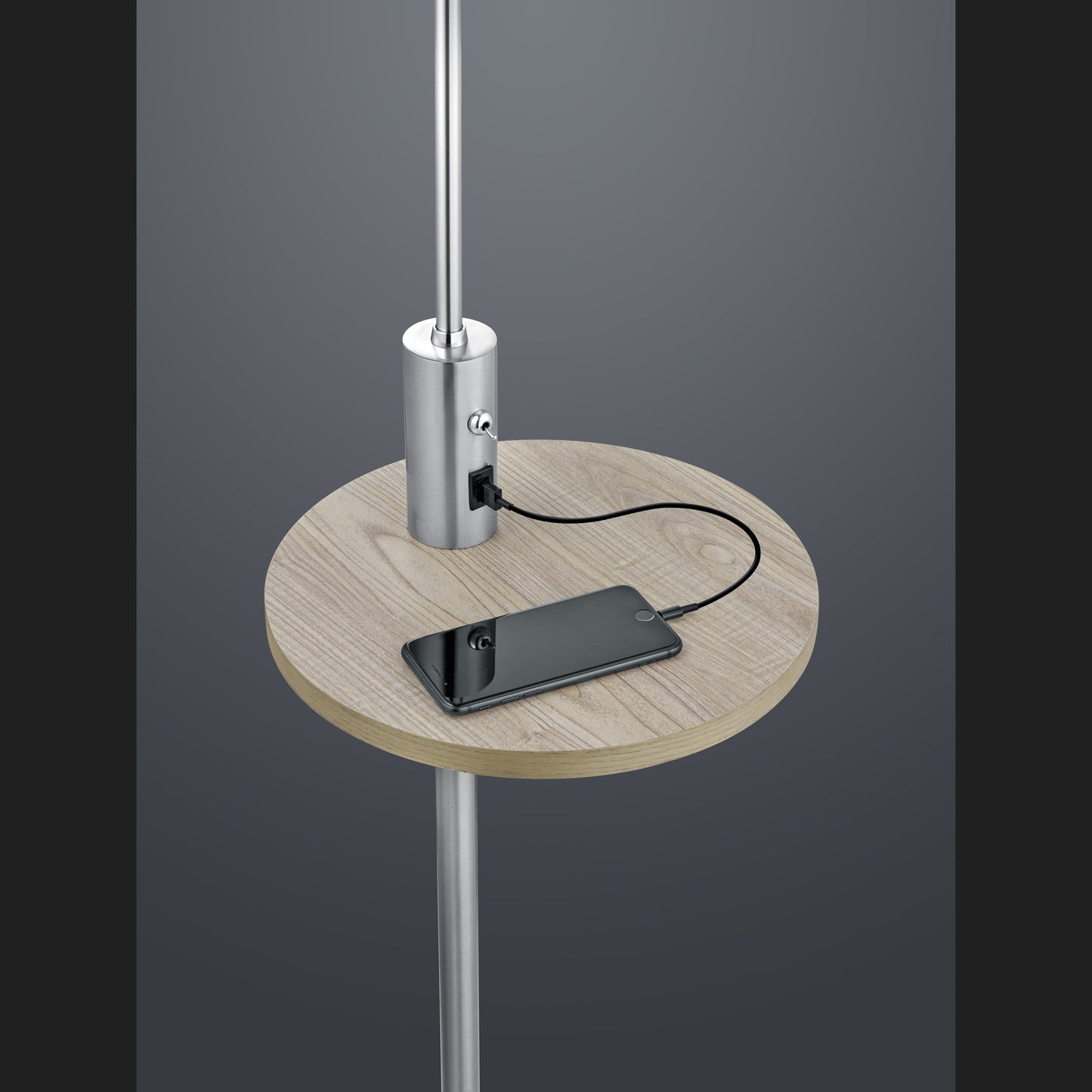 Claas - Floor lamp - Grey - Trio