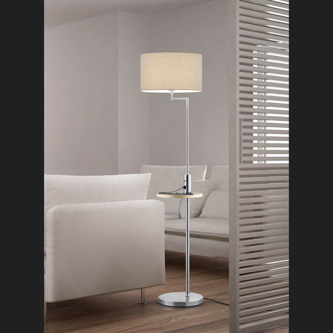 Claas - Floor lamp - Grey - Trio