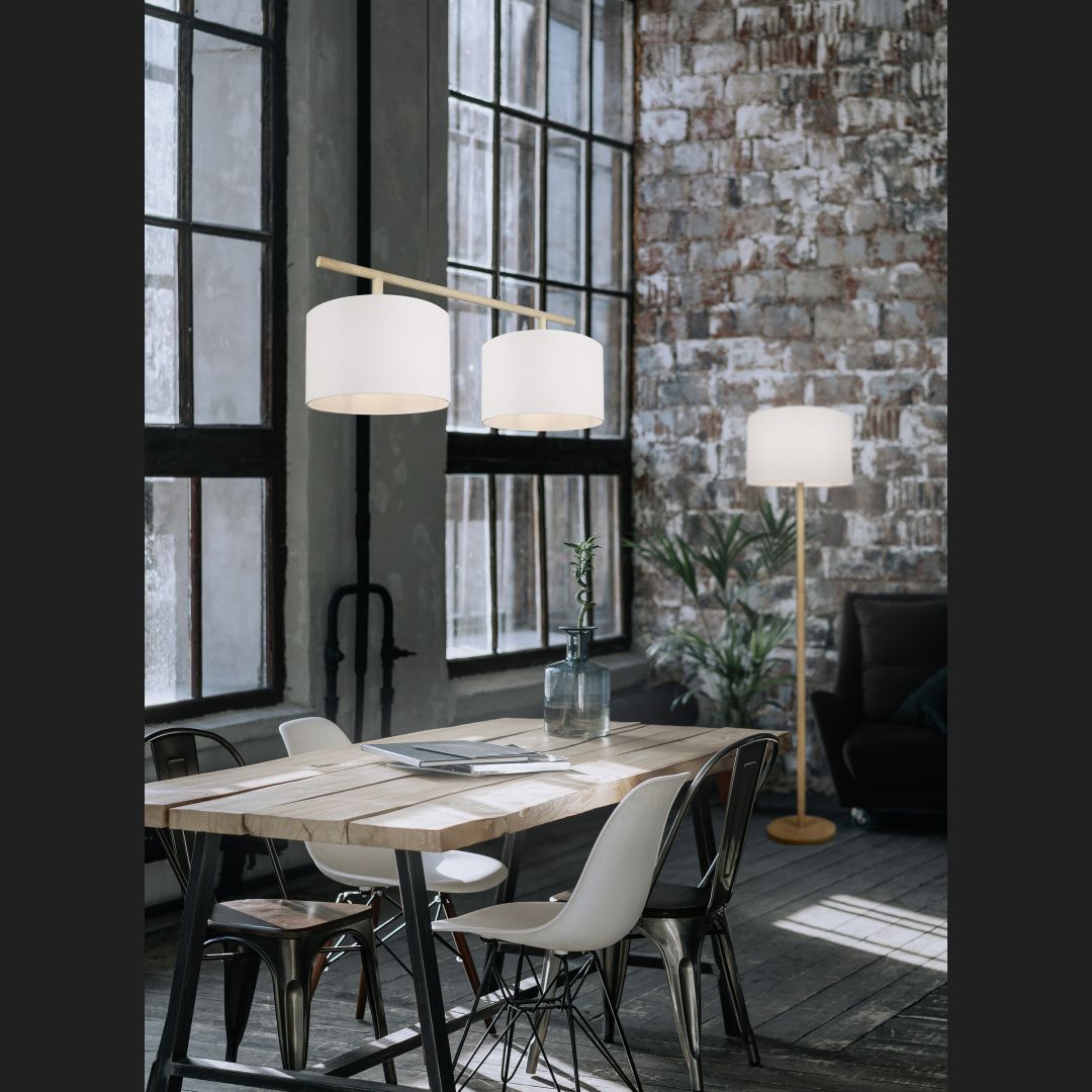 Korba - Floor lamp - White - Trio