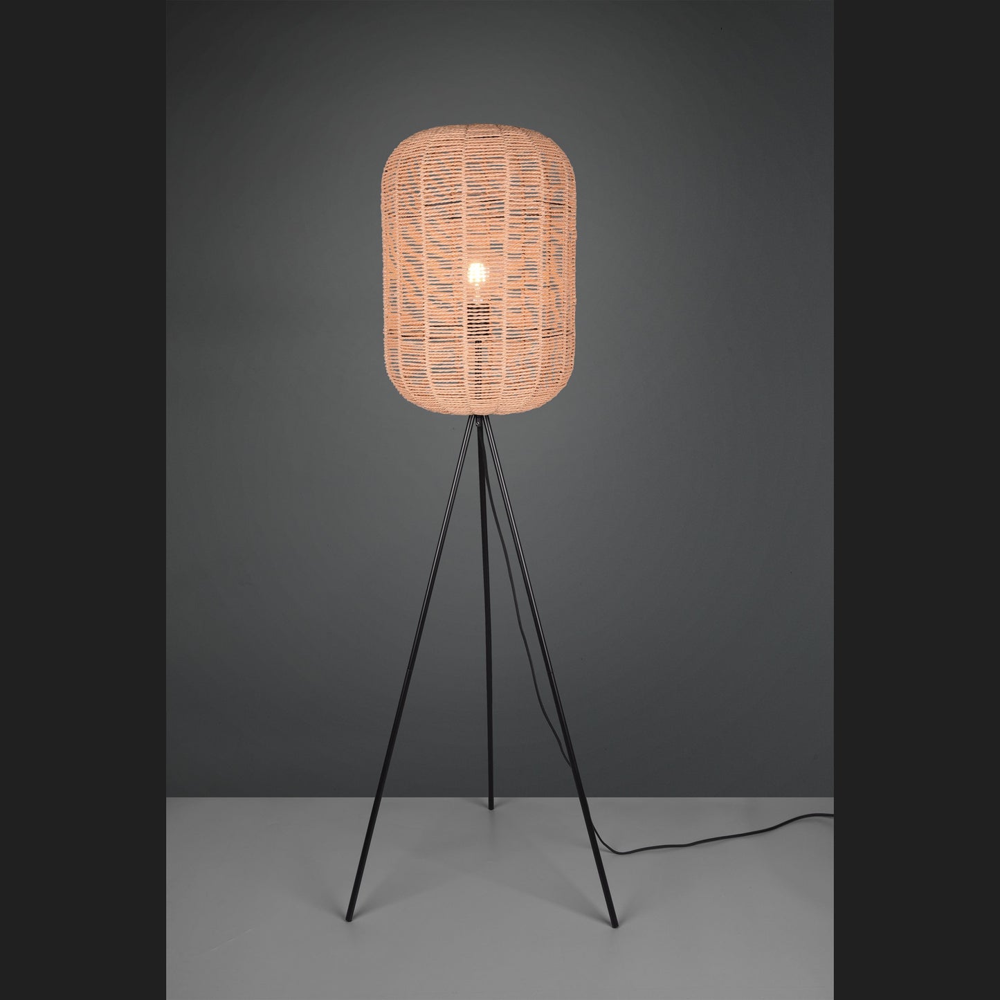 Runa - Floor lamp - Brown - Trio