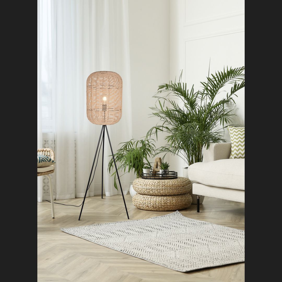 Runa - Floor lamp - Brown - Trio