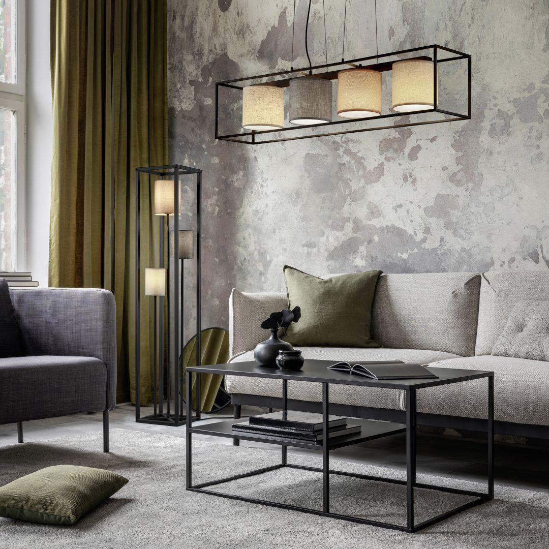 Ross - Floor lamp - Brown - Trio