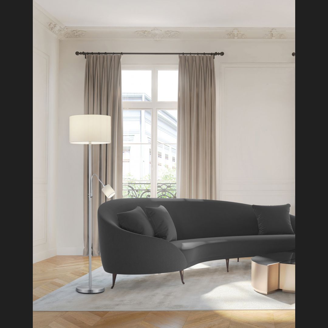 Hotel - Floor lamp - White - Trio