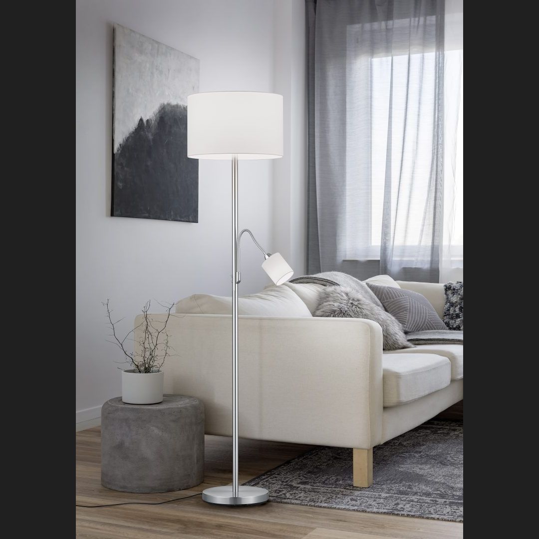Hotel - Floor lamp - White - Trio