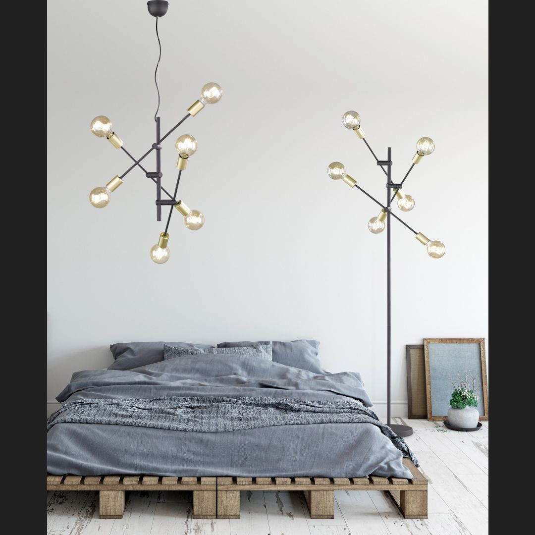 Cross - Floor lamp - Black Matt - Trio