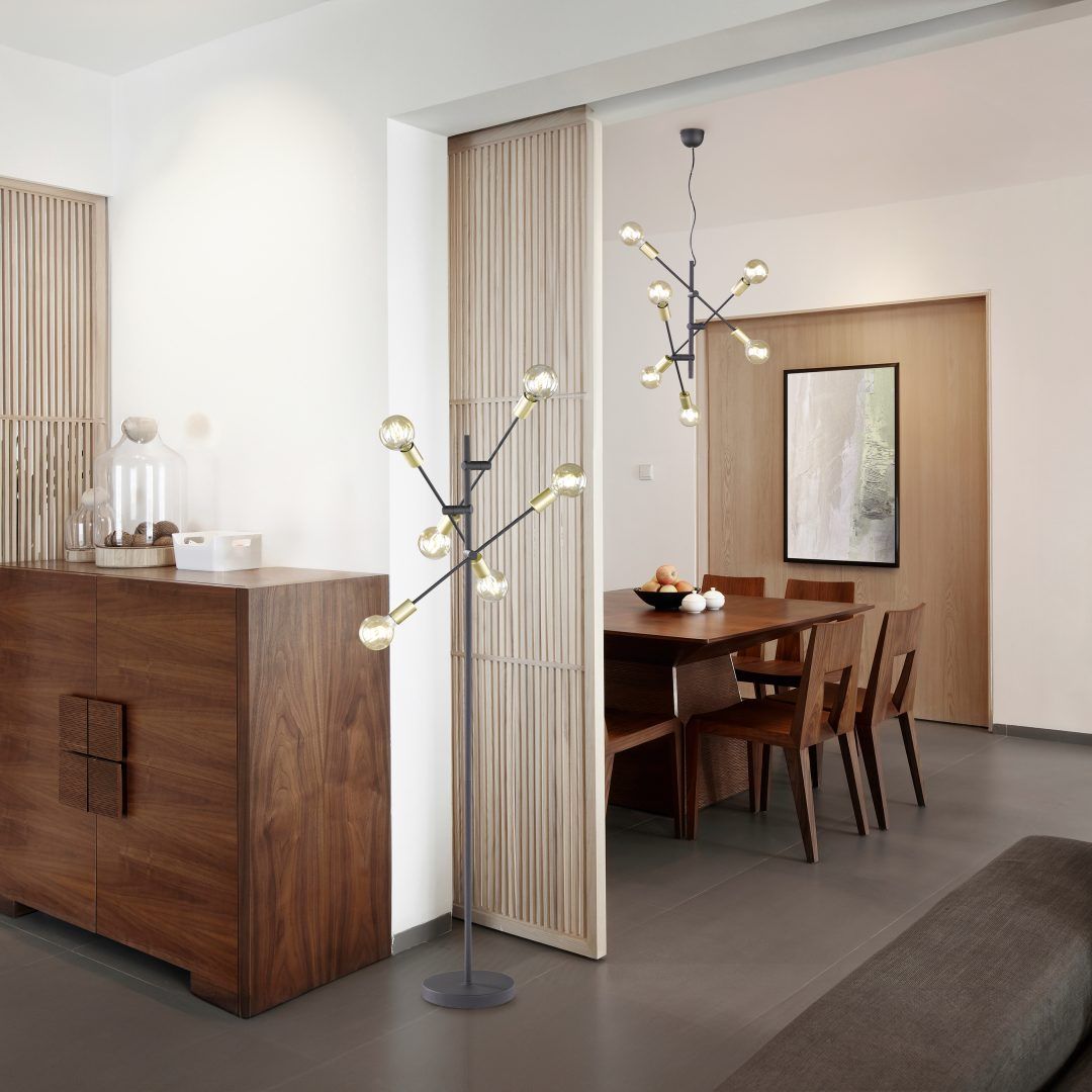 Cross - Floor lamp - Black Matt - Trio