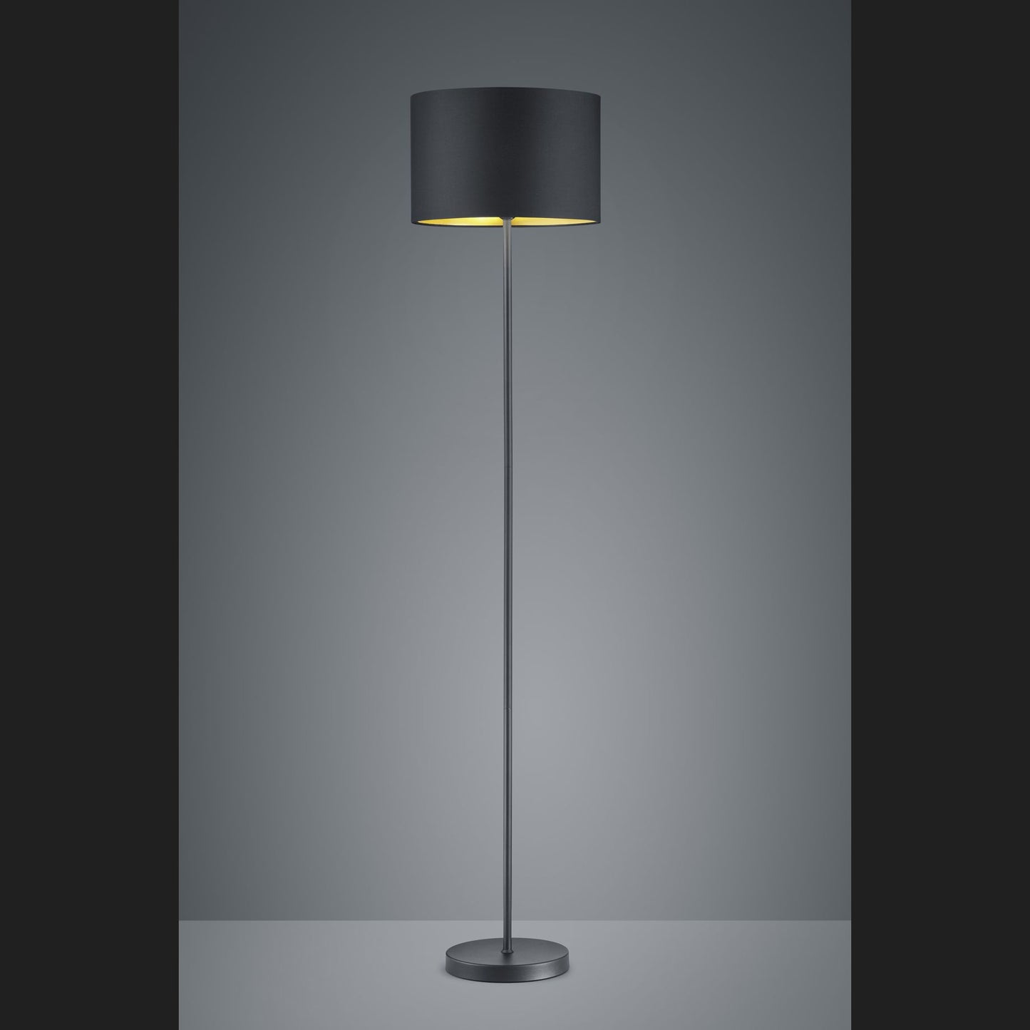 Hostel - Floor lamp - Black Matt - Trio