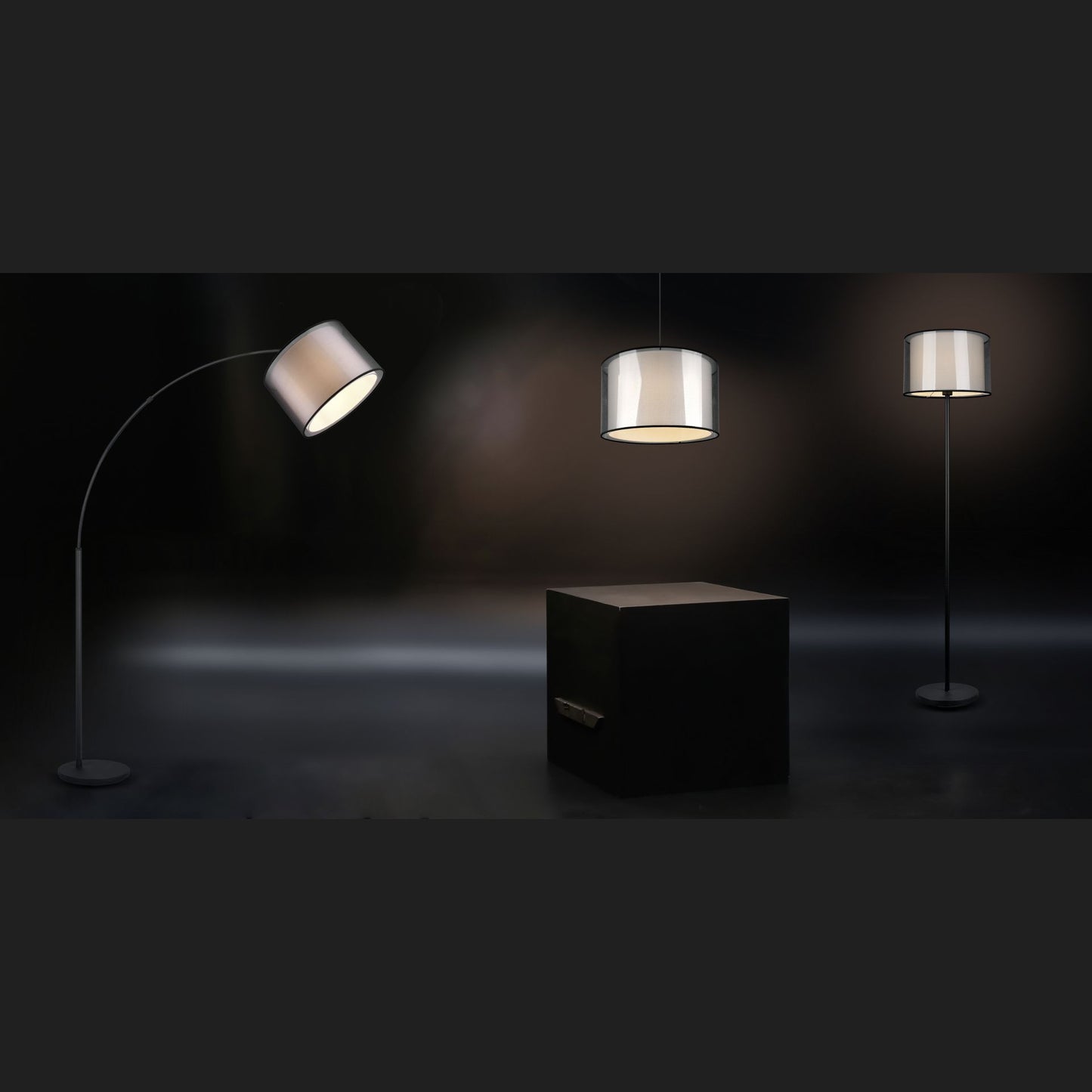 Burton - Floor lamp - White - Trio