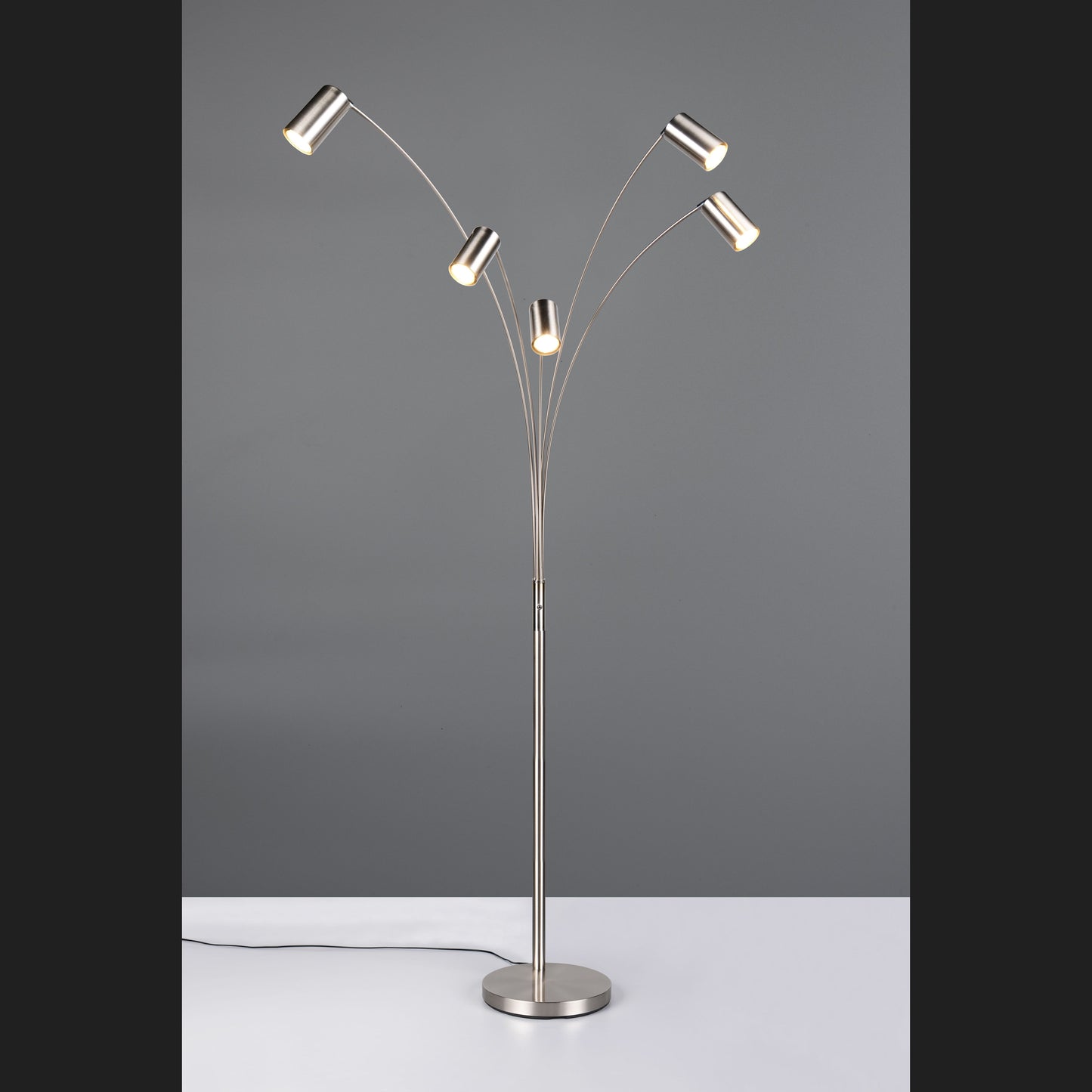 Marley - Floor Lamp - Nickel Matt - Trio - 412400507
