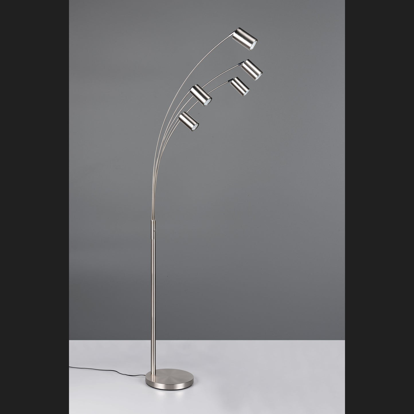 Marley - Floor Lamp - Nickel Matt - Trio - 412400507