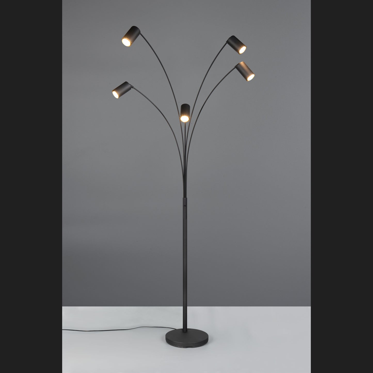 Marley - Floor Lamp - Black Matt - Trio - 412400532