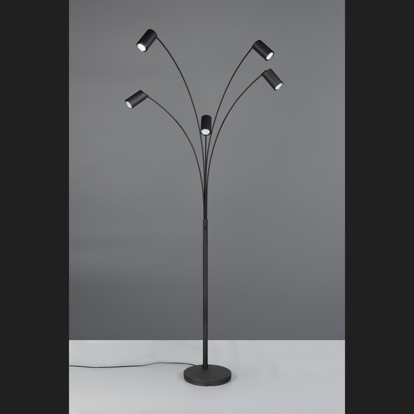 Marley - Floor Lamp - Black Matt - Trio - 412400532