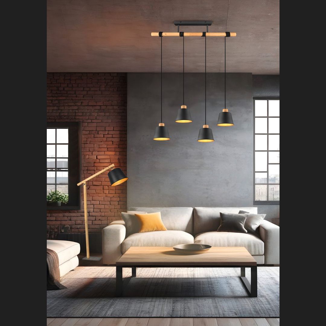 Harris - Floor lamp - Black Matt - Trio