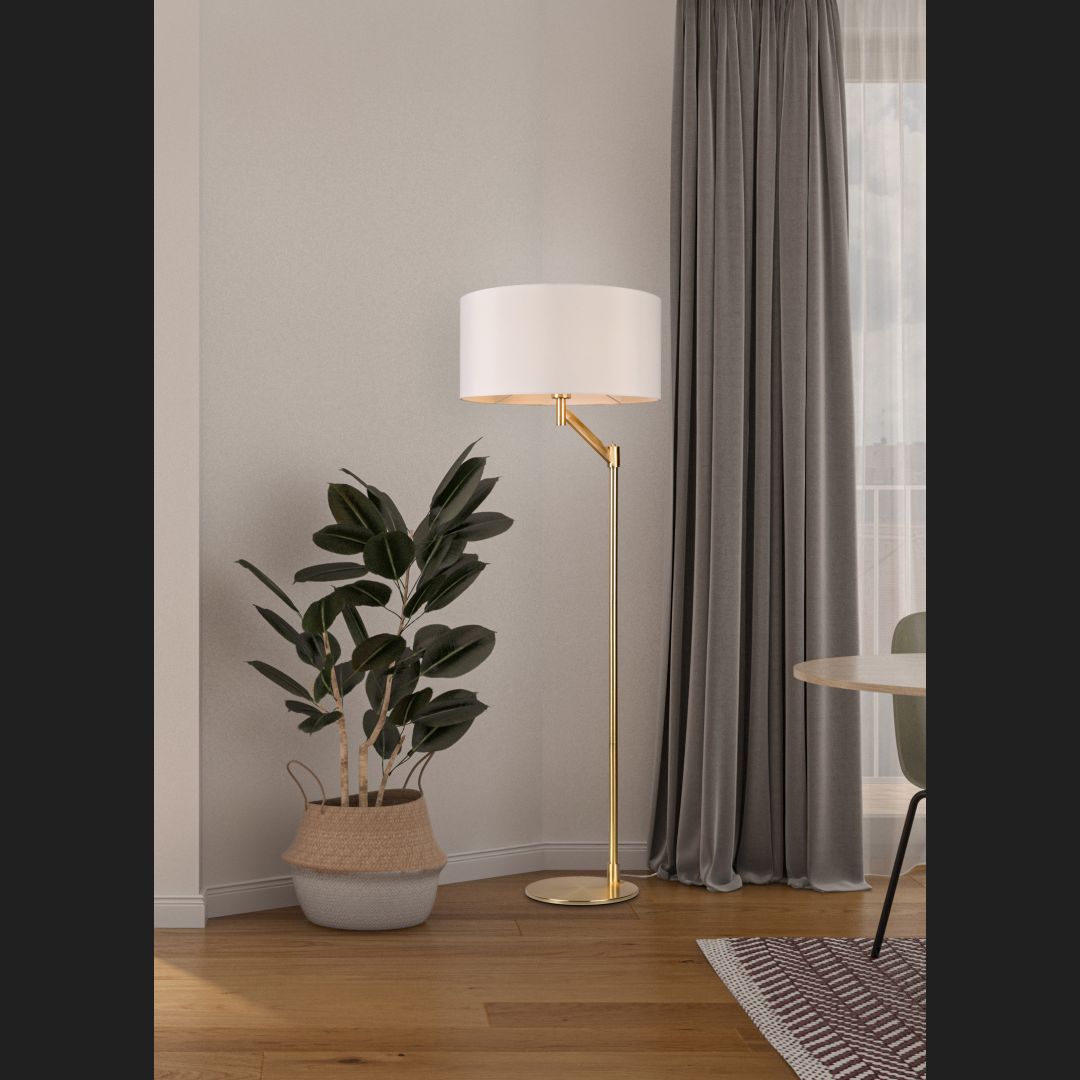 Cassio - Floor lamp - White - Trio