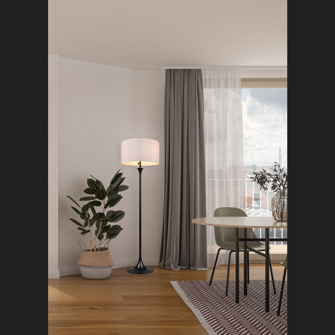 Sabia - Floor lamp - White - Trio