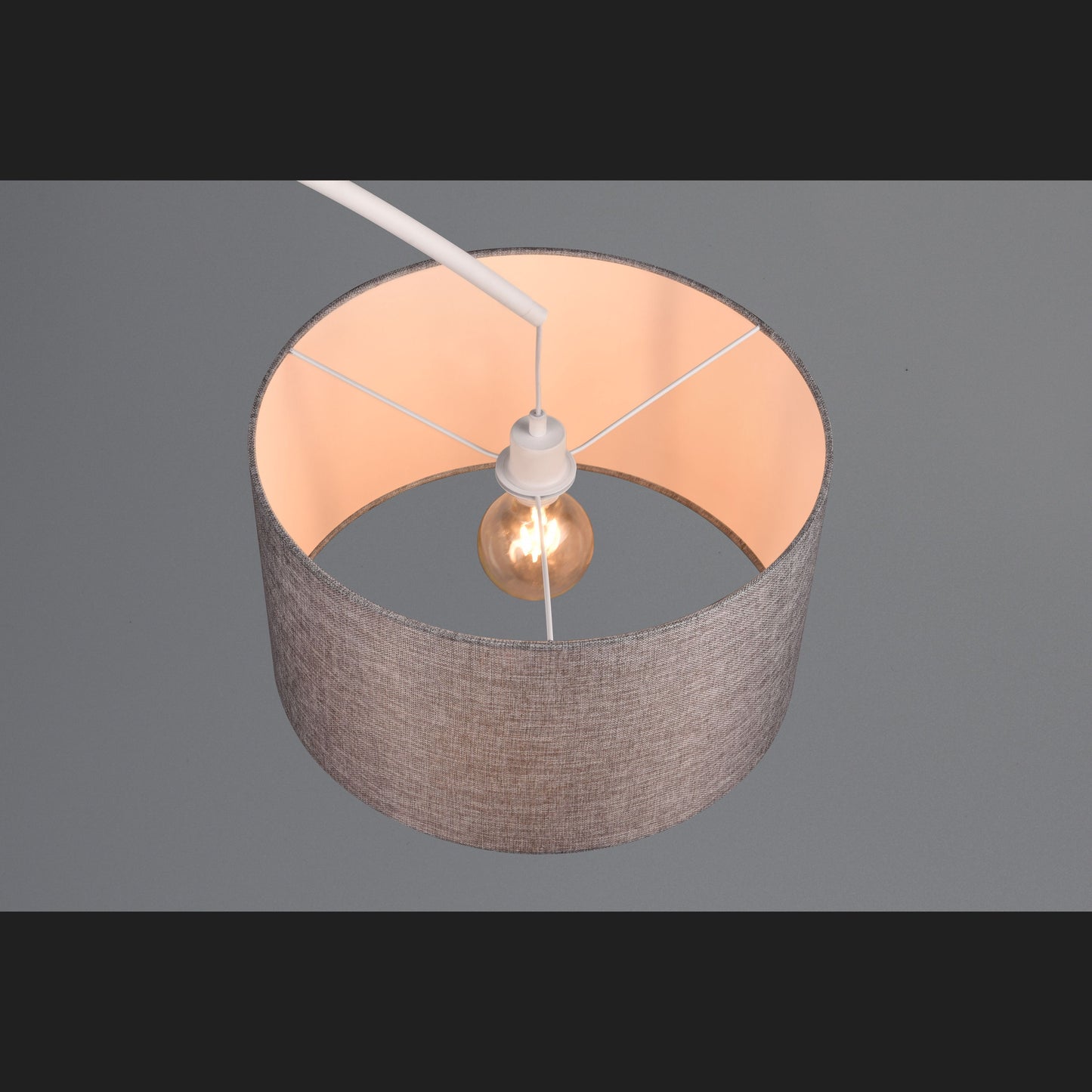 Mansur - Floor lamp - Grey - Trio