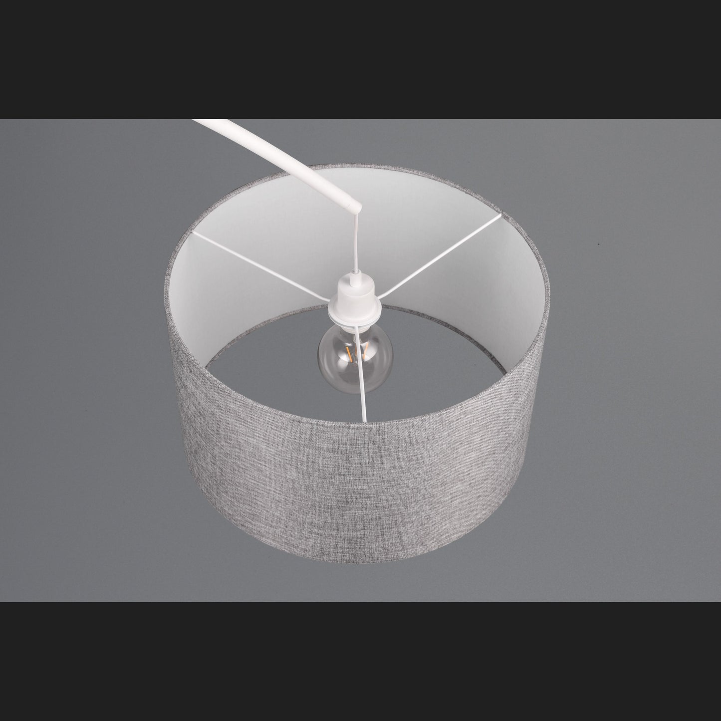 Mansur - Floor lamp - Grey - Trio
