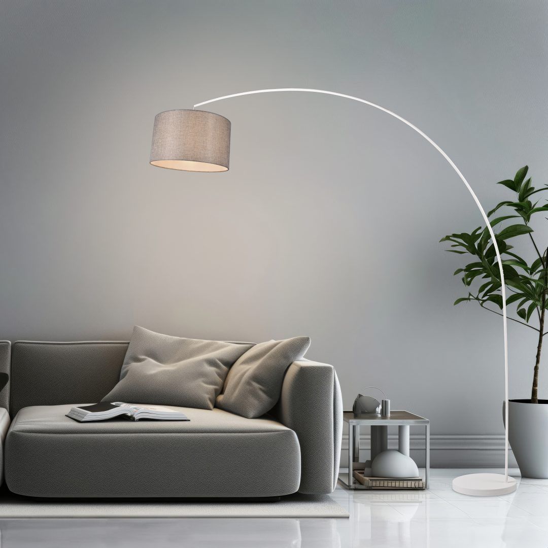 Mansur - Floor lamp - Grey - Trio