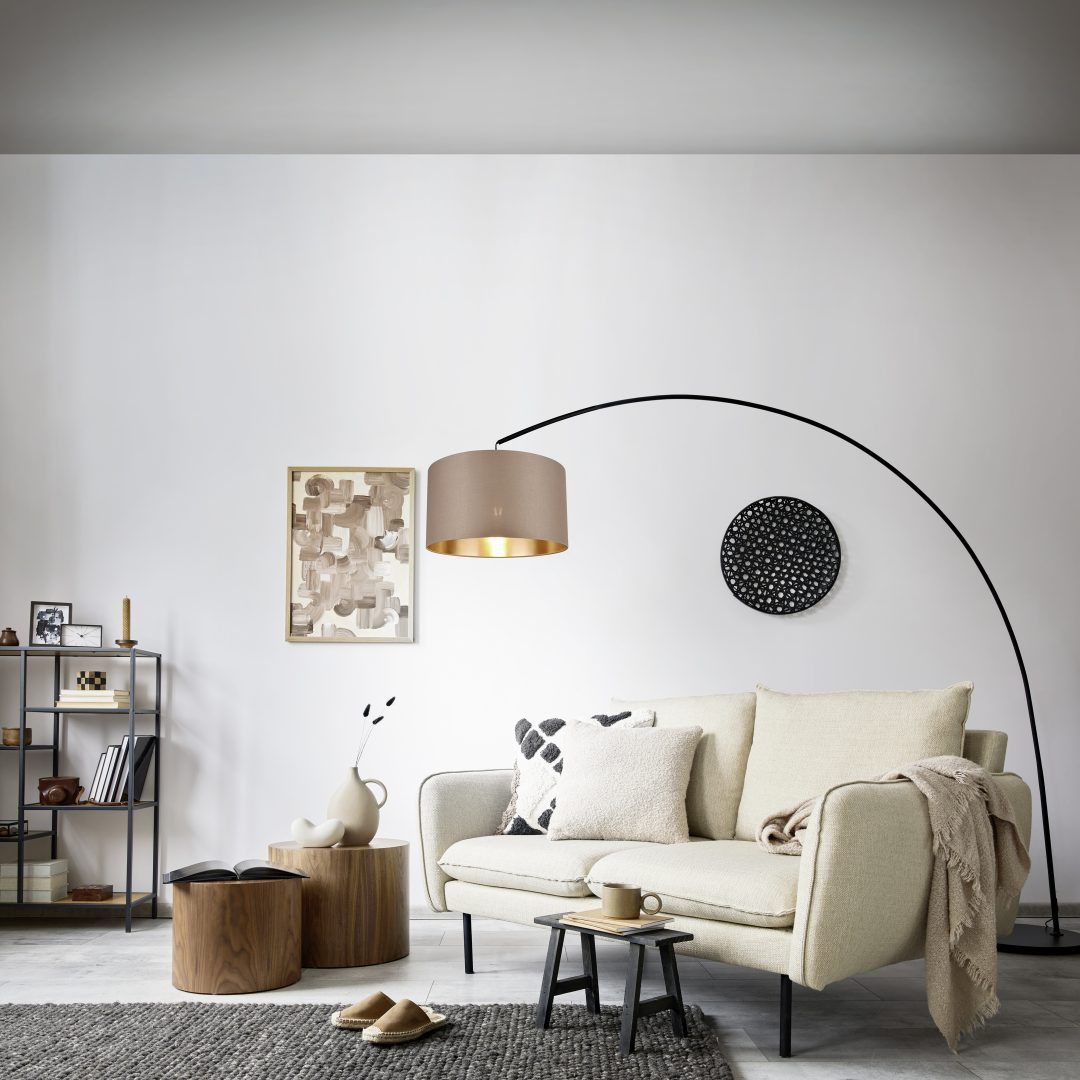 Mansur - Floor lamp - Taupe - Trio