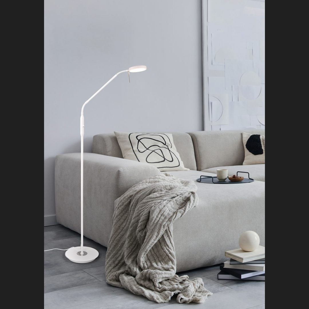 Monza - Floor lamp - White Matt - Trio