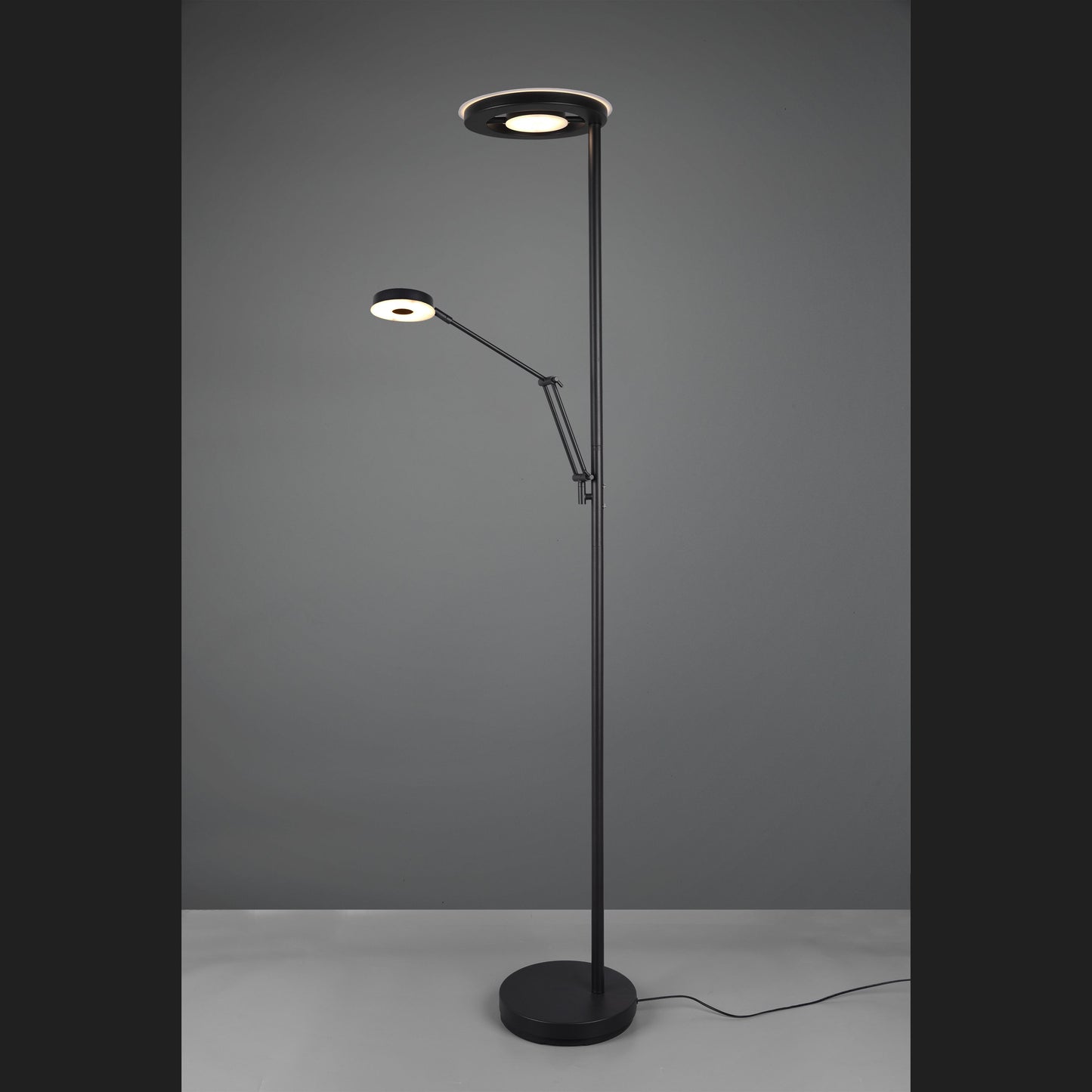Barrie - Floor lamp - Black Matt - Trio