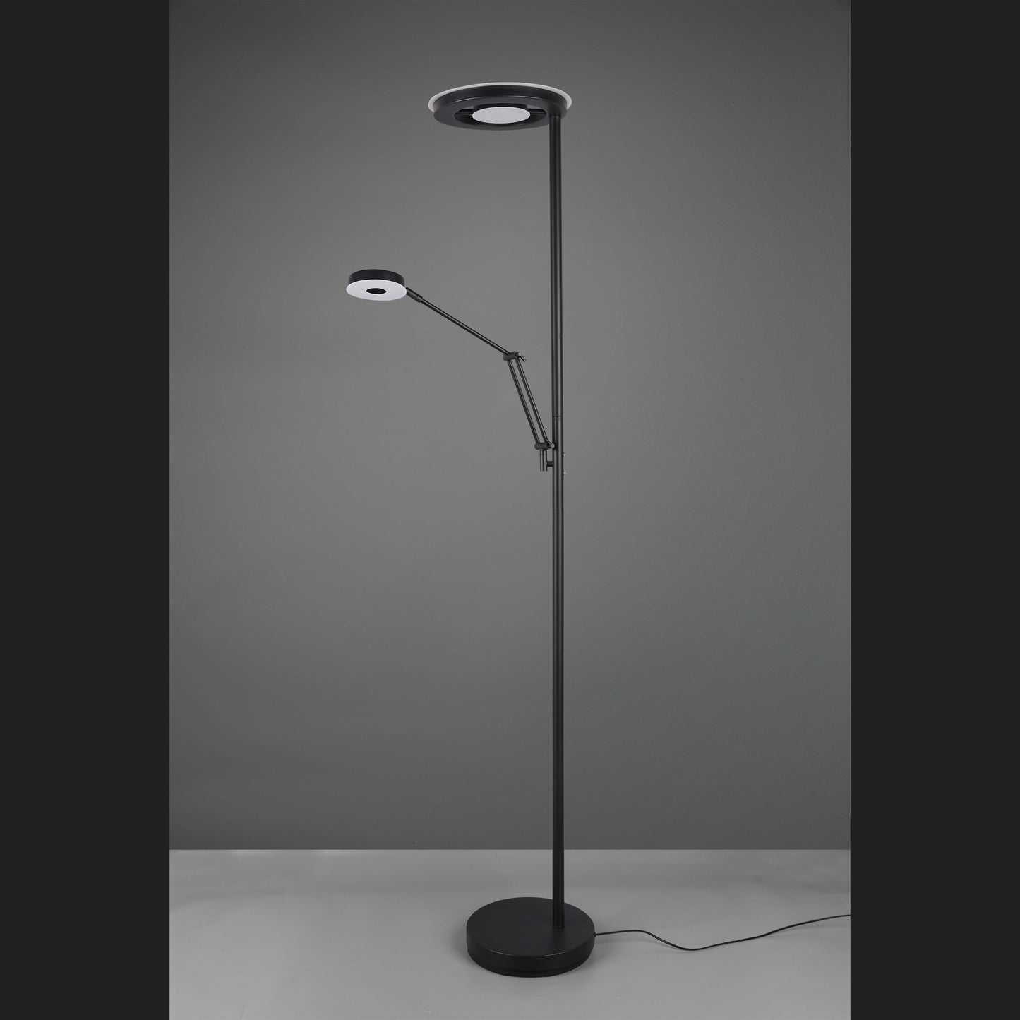 Barrie - Floor lamp - Black Matt - Trio