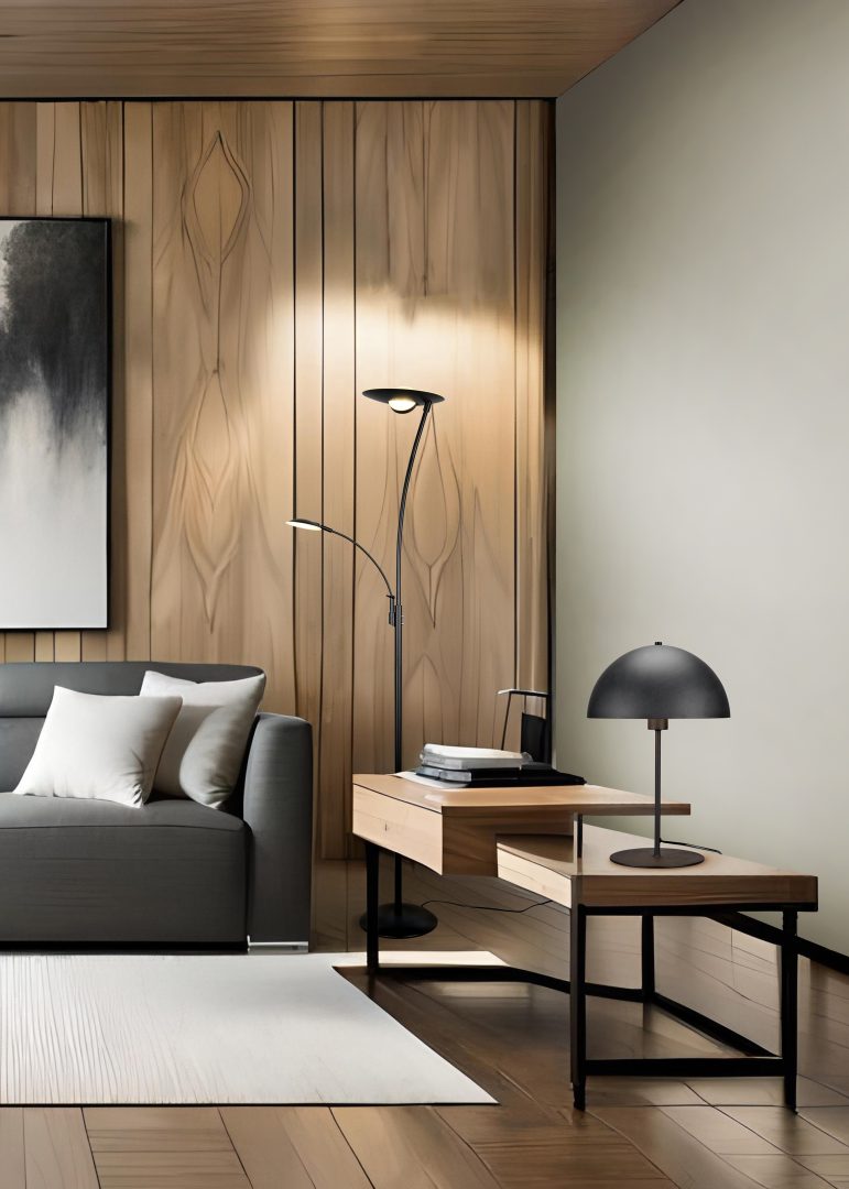 Granby - Floor lamp - Black Matt - Trio