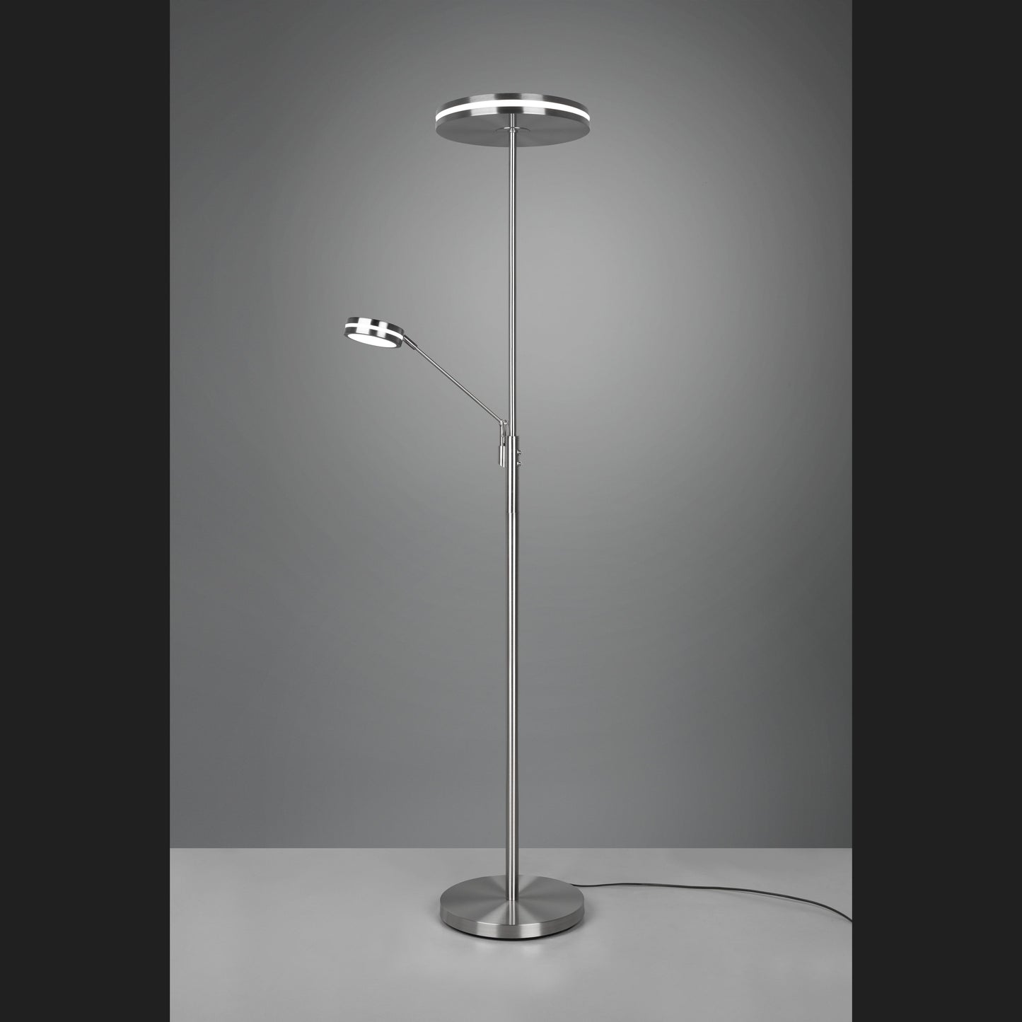 Franklin - Floor lamp - Nickel Matt - Trio